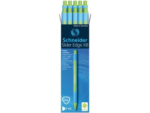 Balpen Schneider Slider Edge XB lichtgroen doos 10 stuks