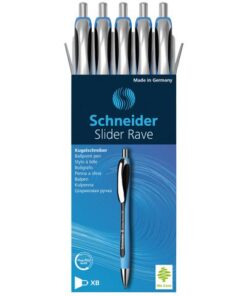Balpen Schneider Slider Rave XB blauw-zwart doos 5 stuks