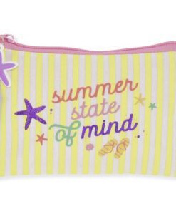 Kangaro KTC Etui Beach Happy gestreept 15x10 cm SUMMER STATE OF MIND