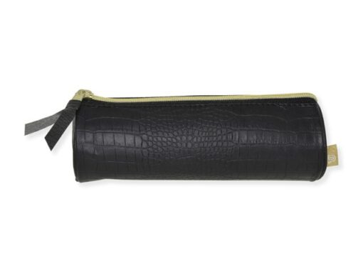 Kangaro KTC Etui Pure Croco zwart 20x6 rond