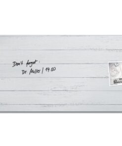 Glasmagneetbord Sigel mat WHITE WOOD 1300x550x15mm 3 magn + bevestigingsmat.