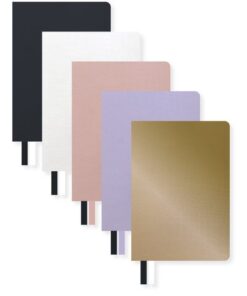 Kangaro KTC Notitieboek Pure Croco A6 lijn pak a 5 stuks assorti