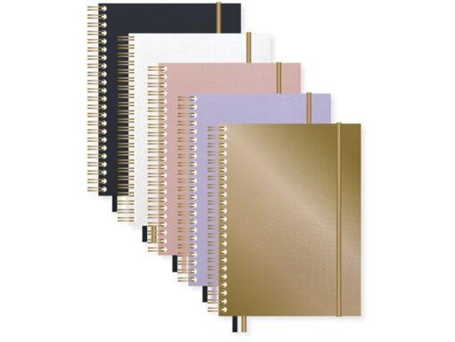 Kangaro KTC Spiraalboek Pure Croco A4 lijn pak a 5 stuks assorti