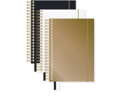 Kangaro KTC Spiraalboek Pure Croco A5 lijn HC pak a 3 stuks assorti