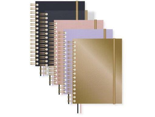 Kangaro KTC Spiraalboek Pure Croco A5 lijn pak a 5 stuks assorti
