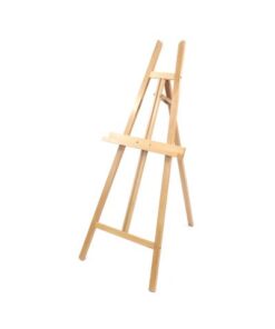 Kangaro Atelier ezel Kangro voor doeken van 4,9 cm dik. Beukenhout. Tray 56x5cm. Ezel 61x151x90cm (b/h/d)