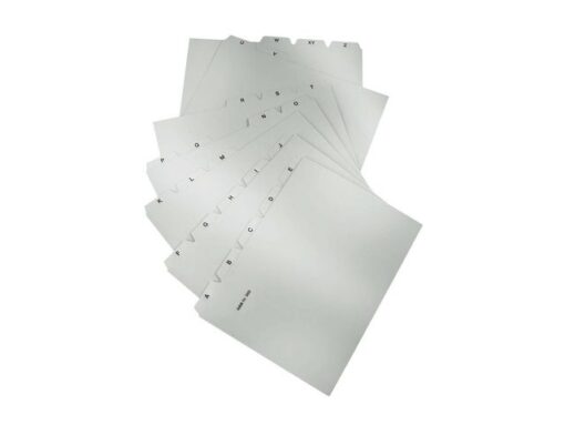 Tabkaart HAN A-Z breed A5 lichtgrijs