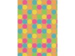 Kangaro KTC Toonbankrol Kangaro Kraft met gekleurde stippen 50cm breed  60 grams papier 250 meter