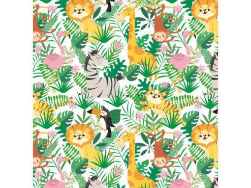 Kangaro KTC Toonbankrol Kangaro papier kids animal 80 grams, 50cm       breed, 200 meter