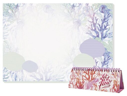 Sigel Weekplanner Beauty A4 liggend met GRATIS bureauonderlegger  Underwater Miracles (JS104)