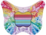 Faber Castell Kleurpotloden Faber-Castell sparkle 12 standaard kleuren +  8 pastel kleuren in bewaarblik vlinder inclusief vlinder