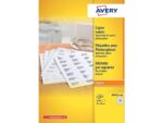 Kopieeretiket Avery 70x26mm 100 vel 33 etiketten per vel wit