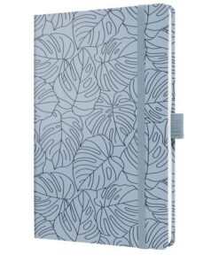 Sigel Notitieboek Jolie Beauty A5 BLUE MONSTERA gelinieerd 174pag 80gr HC