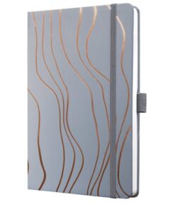 Sigel Notitieboek Jolie Beauty A5 GREY MERINGUE gelinieerd 174pag 80gr HC
