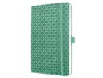 Sigel Notitieboek Jolie Flair A5 MINT GREEN gelinieerd 174pag     80gr HC