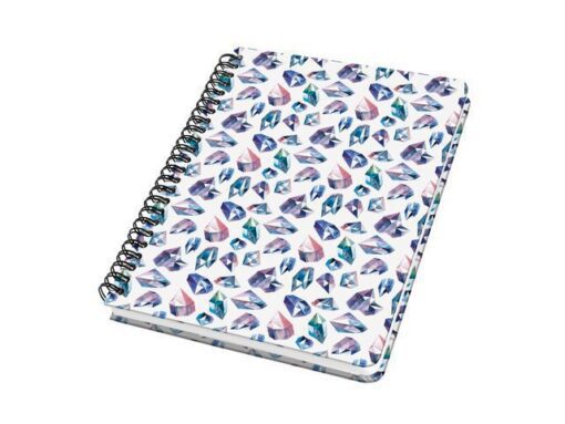 Sigel Notitieboek Jolie A5 spir. FAIRY GEMS punt-gelijnd 120pag   100gr HC