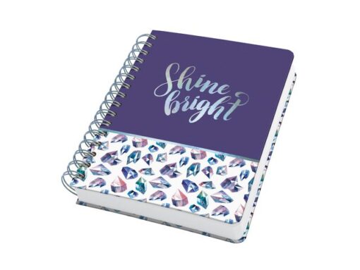Sigel Notitieboek Jolie A5 spir. FAIRY GEMS punt-gelijnd 240pag   120gr HC