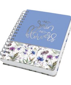 Sigel Notitieboek Jolie A5 spir. MISTY MEADOWS punt-gelijnd       240pag 120gr HC