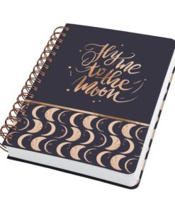 Sigel Notitieboek Jolie A5 spir. MOONLIGHT MELODY punt-gelijnd    240pag 120gr HC
