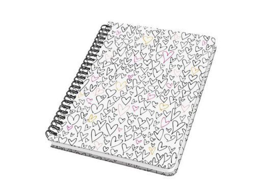 Sigel Notitieboek Jolie A5 spir. WILD HEARTS punt-gelijnd 120pag  100gr HC