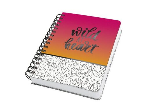 Sigel Notitieboek Jolie A5 spir. WILD HEARTS punt-gelijnd 240pag  120gr HC