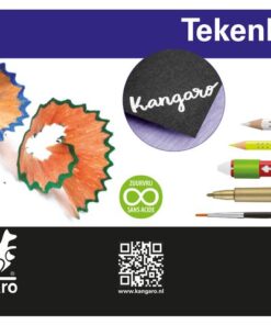 Tekenblok Kangaro A5 300 gram 50 vel zwart