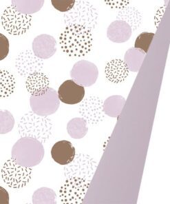 Kangaro KTC Toonbankrol Kangaro papier dots ass 80 grams 50 cm breed    200 meter