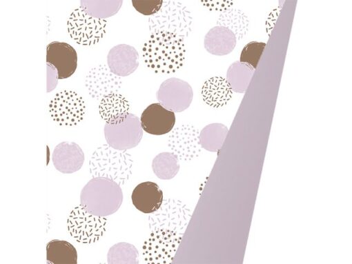 Kangaro KTC Toonbankrol Kangaro papier dots ass 80 grams 50 cm breed    200 meter