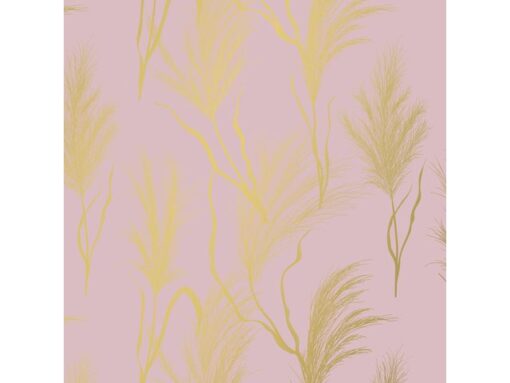 Kangaro KTC Toonbankrol Kangaro papier roze/goud 80 grams 30 cm breed   200 meter
