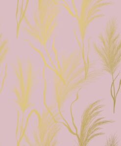 Kangaro KTC Toonbankrol Kangaro papier roze/goud 80 grams 50 cm breed   200 meter