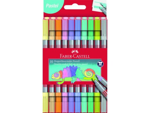 Faber Castell Viltstift Faber-Castell Duo 10 stuks pastel