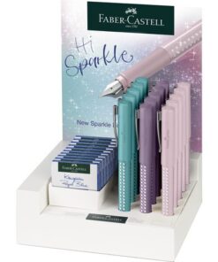 Faber Castell Vulpen Faber-Castell Grip sparkle M display 15 stuks