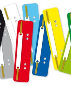 vervaardigd uit PP. Korte uitvoering: afmeting 38 x 148 mm. Met metalen strip en kunststof afdekplaatje. De Kangaro snelhechterstrip is voorzien van 4 ponsgaten waardoor deze in een ordner of ringband kan worden gehangen. Kleur grijs.