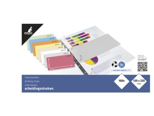 Kangaro KTC Scheidingsstrook Kangaro 2-gaats 225x120mm 180 grams RC wit