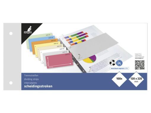Kangaro KTC Scheidingsstrook Kangaro 2-gaats 225x120mm 180 grams RC     grijs