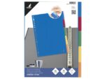 Kangaro KTC Tabblad Kangaro A4 venster PP 120 micron assorti 23-gaats 5-delig