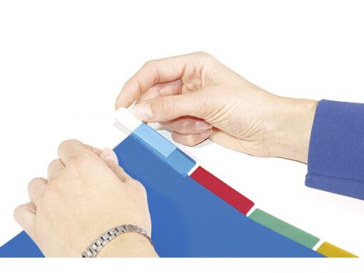 Kangaro KTC Tabblad Kangaro A4 venster PP 120 micron assorti 23-gaats 10-delig