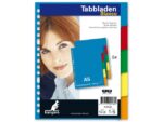 Kangaro KTC Tabblad Kangaro A5 blanco PP 120 micron assorti 17-gaats    5-delig