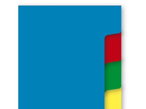 Kangaro KTC Tabblad Kangaro A5 blanco PP 120 micron assorti 17-gaats    10-delig