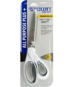 gaat het materiaal niet rafelen. Roestvrijstalen messen met ergonomisch gevormde softgrip-handgrepen voor meer comfort tijdens het knippen. Afmeting schaar: 24cm /9