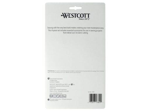 Naaiset Westcott 4 delig, stoffenschaar, silhouetschaar,    draadschaar en tornmesje
