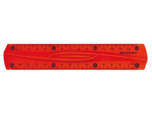 Flexibele liniaal Westcott 15 cm in assorti kleuren