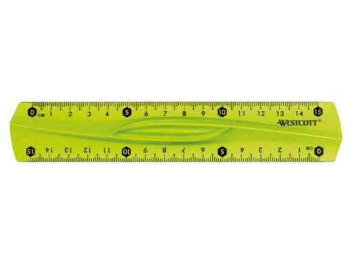 Flexibele liniaal Westcott 15 cm in assorti kleuren