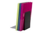 Boekensteun Westcott zwart metaal 2 stuks 90x140x140mm