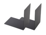 Boekensteun Westcott zwart metaal 2 stuks 90x140x140mm