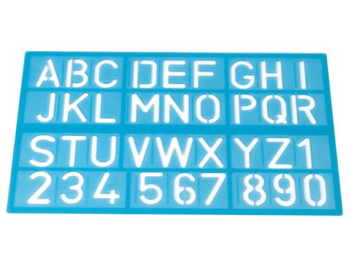 Sjablonen Westcott cijfers en letters assortie kleuren