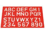 Sjablonen Westcott cijfers en letters assortie kleuren