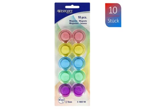 Magneet Westcott assorti pastel pak á 10stuks