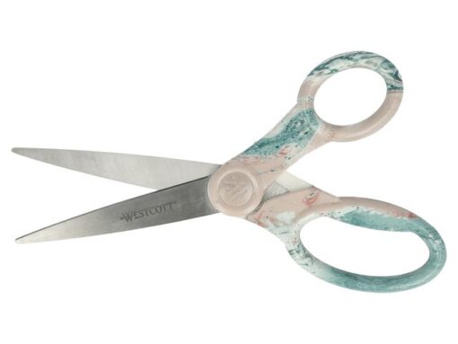 Schaar Westcott Trendsetter Roze, 20,4cm met rvs bladen en  kunststof handgrepen