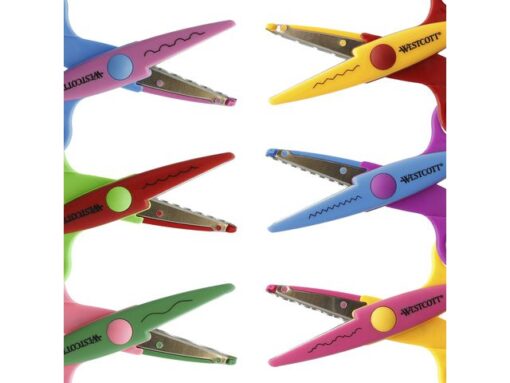 Figuurschaar Westcott 14cm set á 6 stuks assorti motieven